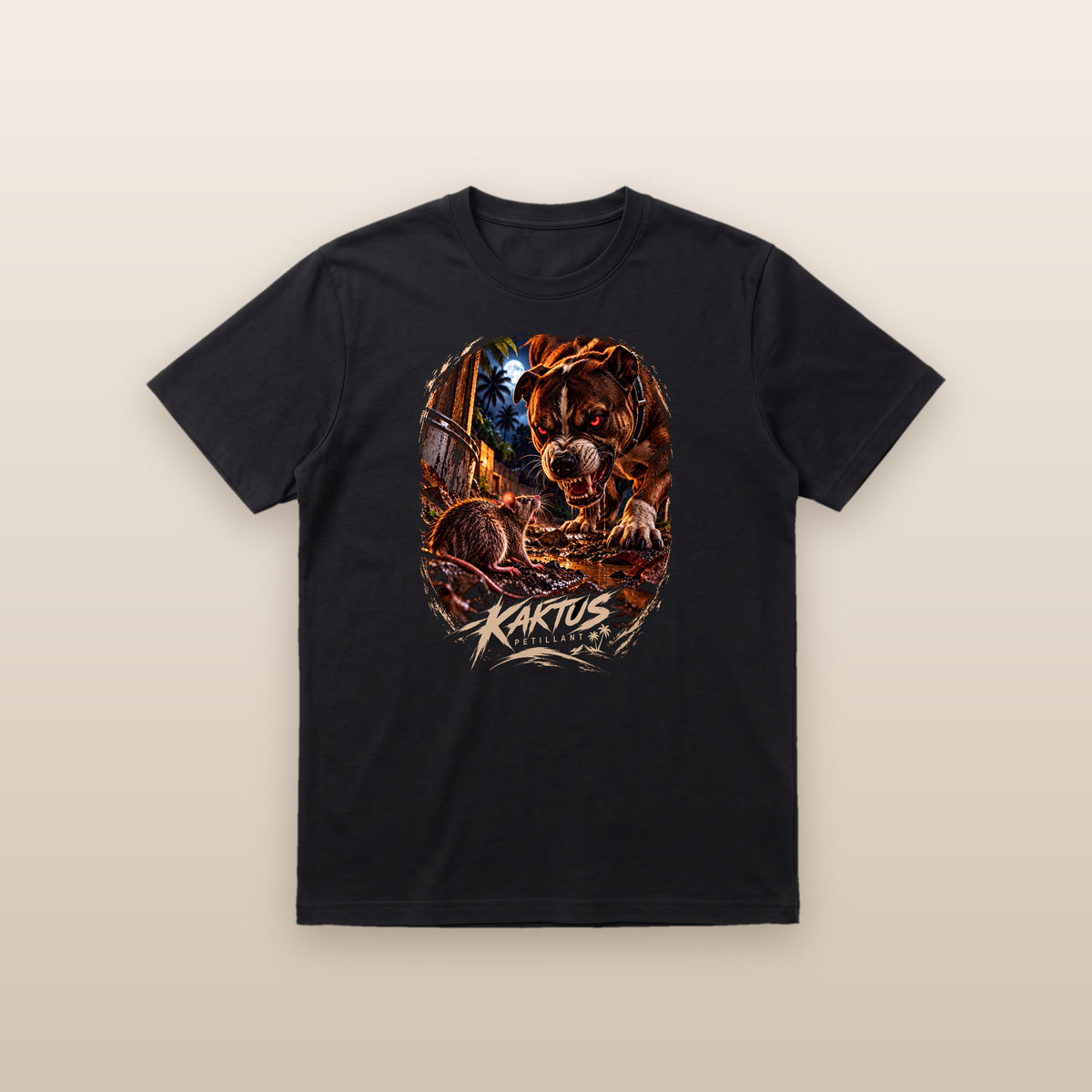 T-shirt Pitbull vs Rat